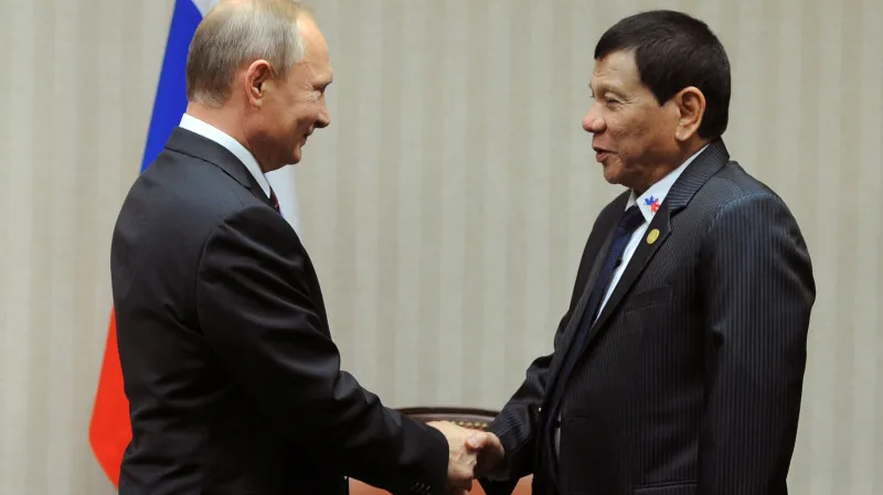 Vladimir Putin a Rodrigo Duterte