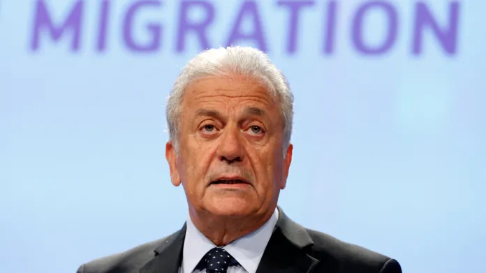 Eurokomisař pro migraci a vnitřní záležitosti Dimitris Avramopulos