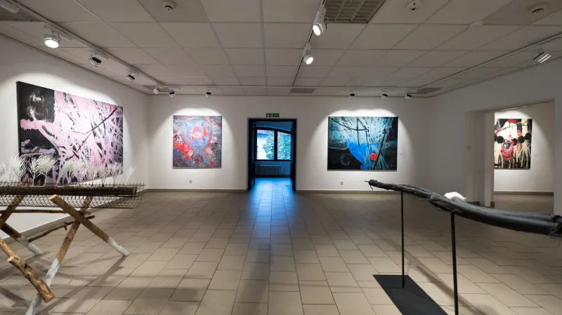 Z výstavy Lenky Vilhelmová: Ohlasy nekonečna v Prácheňském muzeu