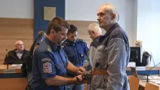 Radek Březina u Krajského soudu Brno