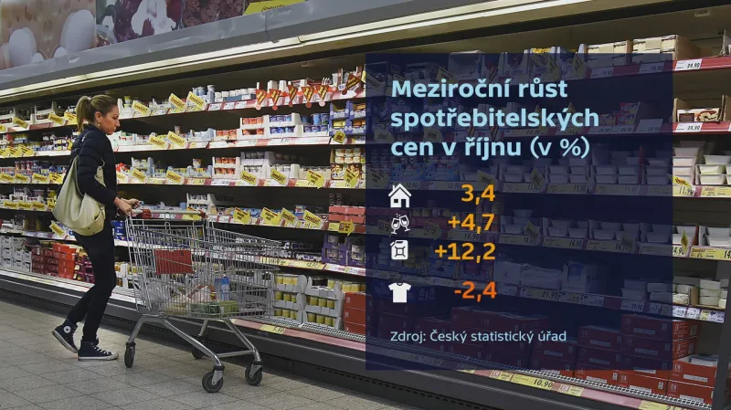 Růst cen v říjnu zpomalil