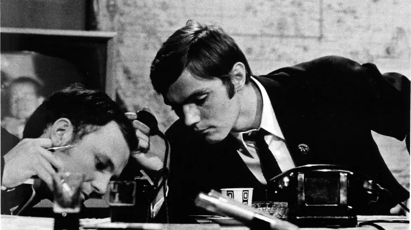 Fotografie z přímého přenosu přistání Apolla 11