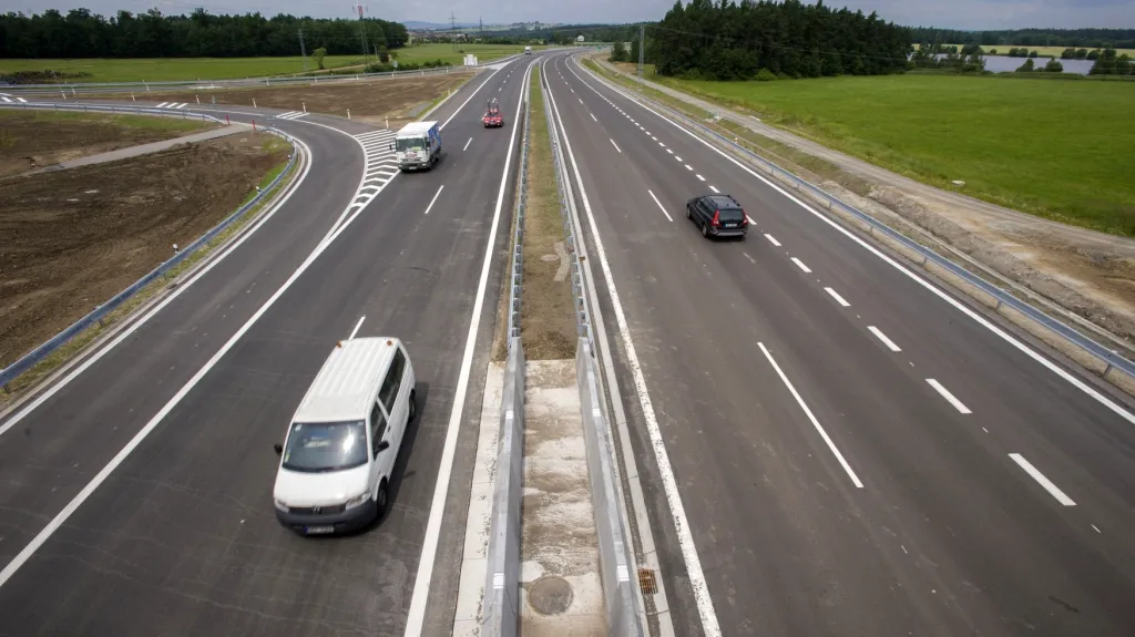 Zprovozněný úsek dálnice D3