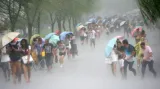 Prudké deště dorazily i do Chang-čou na jihovýchodě Číny