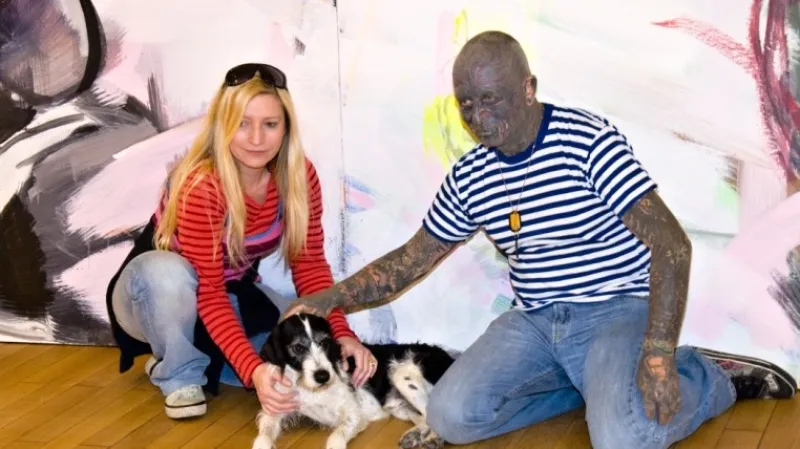 Vladimír Franz se svou partnerkou fotografkou Idou Saudkovou