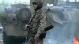 Ukrajinští vojáci v ulicích Kramatorska