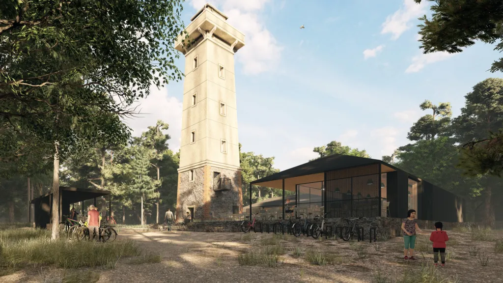 Vizualizace budoucí podoby rozhledny Chlum