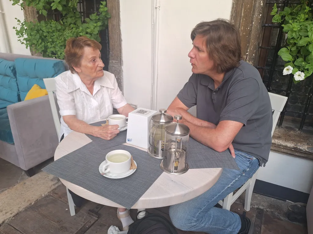 Dcera Romana Šuchevyče Marija v rozhovoru s historikem a ukrajinistou specializujícím se na dějiny ukrajinského nacionalismu a národně osvobozeneckého hnutí Davidem Svobodou