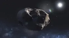 Umělecká představa asteroidu
