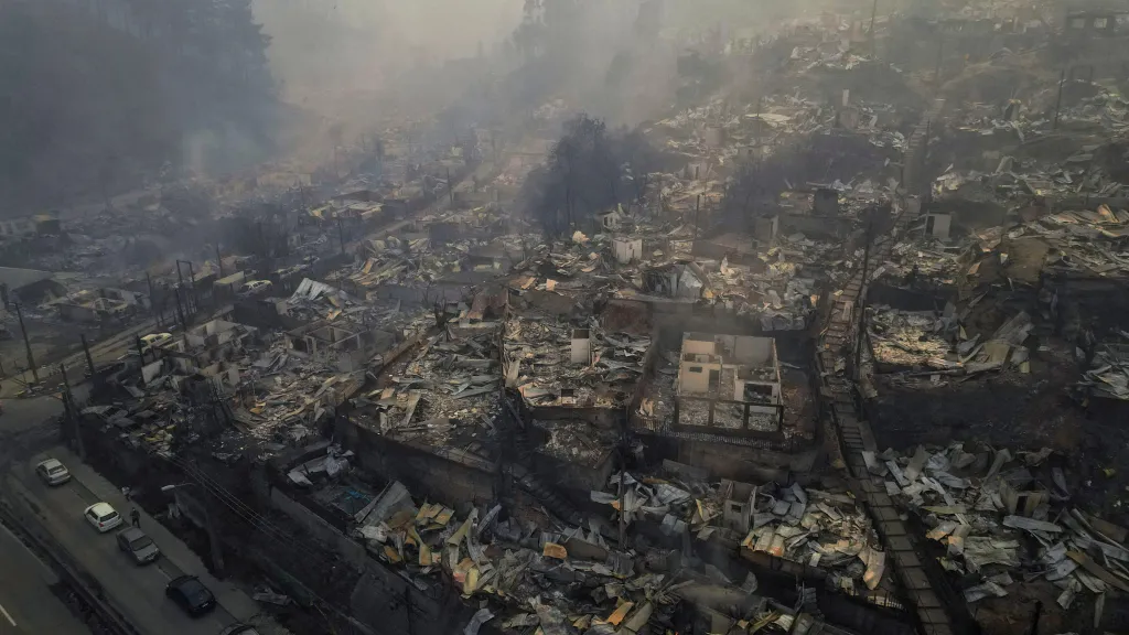 Lesní požáry v Chile