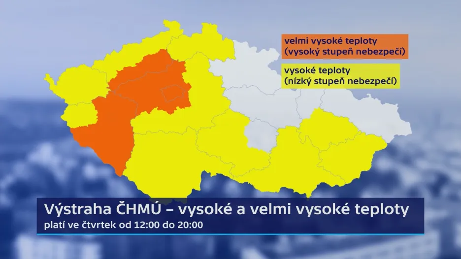 Výstraha kvůli horku