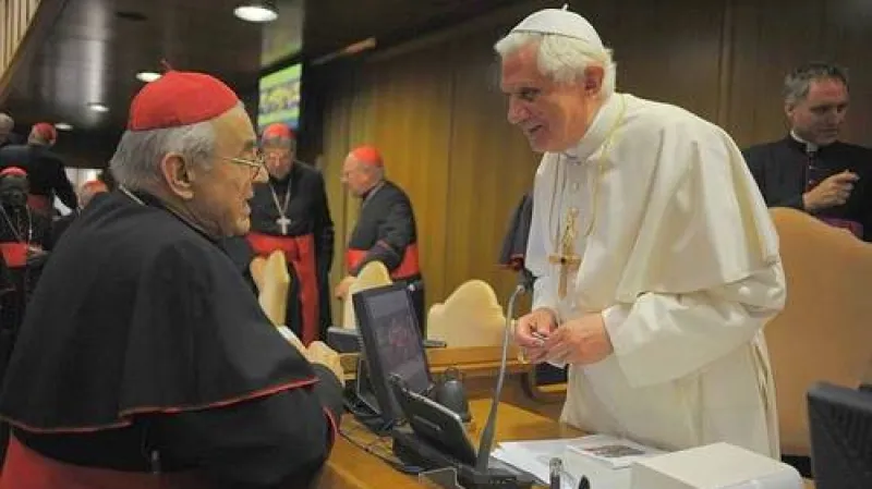 Kardinál Vlk a papež Benedikt XIV.