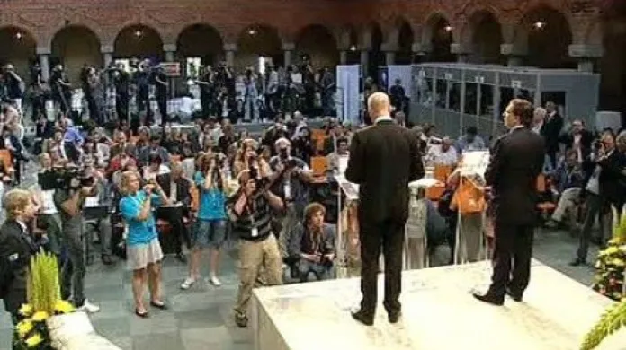 Brífink Fredrika Reinfeldta a José Manuela Barrosa