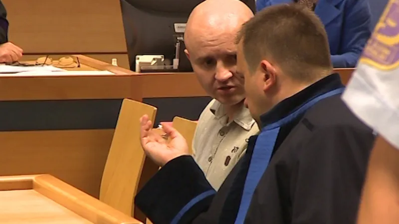 Miroslav Maslák se svým obhájcem