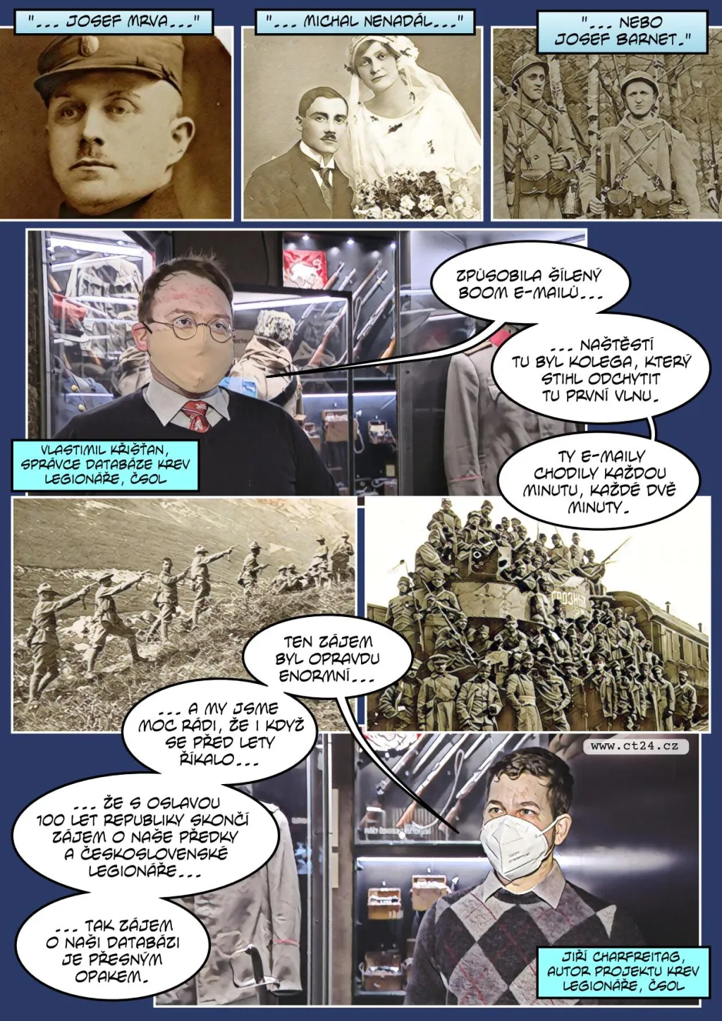 Legionáři dostávají zpět své tváře