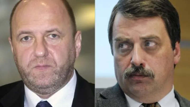 Odvolaní náměstci Jaroslav Salivar a Jiří France na archivních snímcích