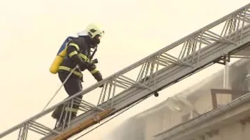 Zásah hasičů v Jaroměři
