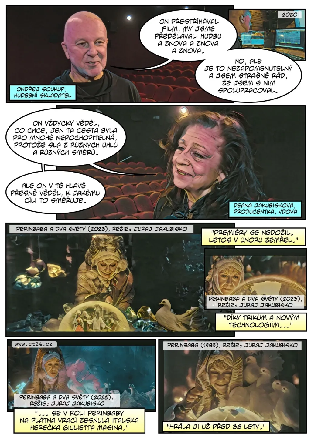 Do kin vstupuje poslední Jakubiskův film. Perinbaba a dva světy navazuje na známou pohádku