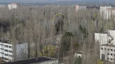 Opuštěné město Pripjať ležící nedaleko jaderné elektrárny Černobyl