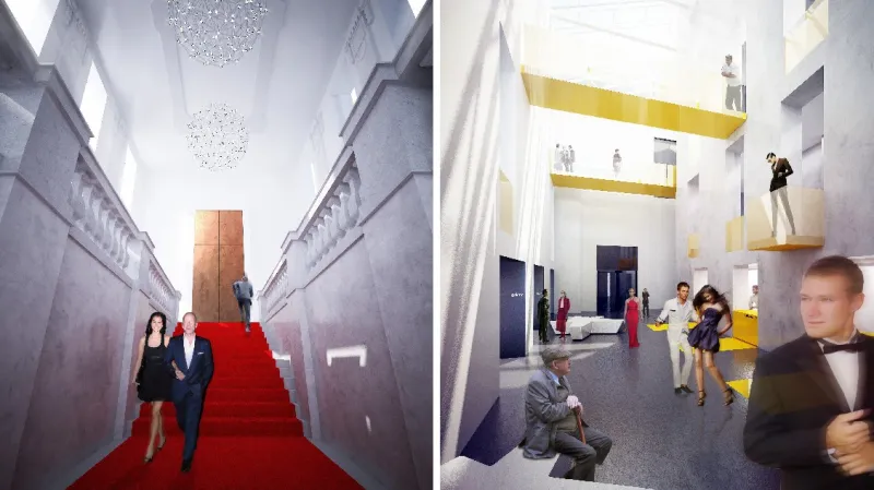 Přestavba historické budovy, Jirsíkova ulice, ČB (ateliér edit!)