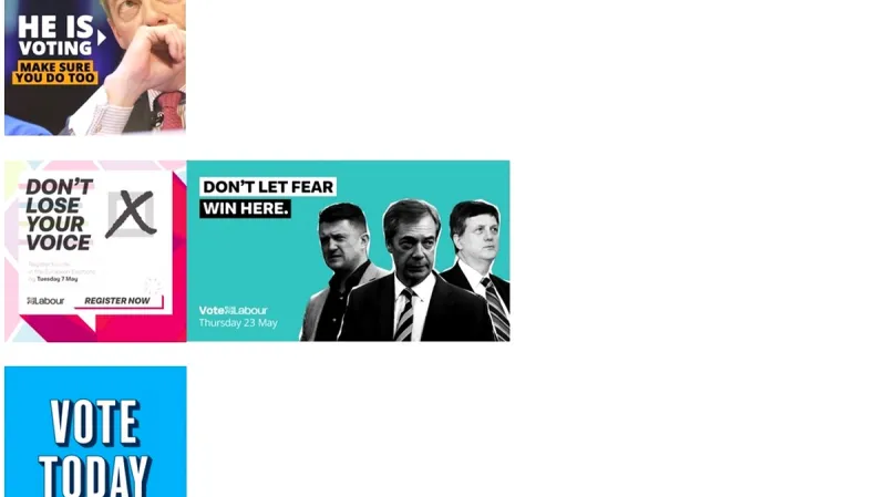 Kampaně liberálů, labouristů a konzervativců v Británii