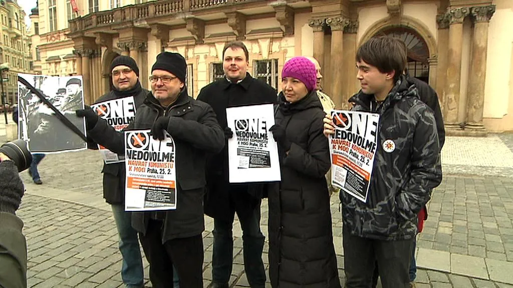 Protikomunistická demonstrace na Staroměstském náměstí