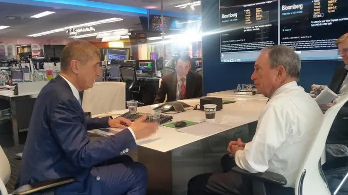 Andrej Babiš s Michaelem Bloombergem