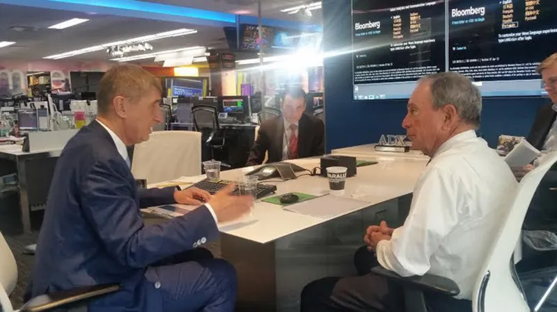 Andrej Babiš s Michaelem Bloombergem