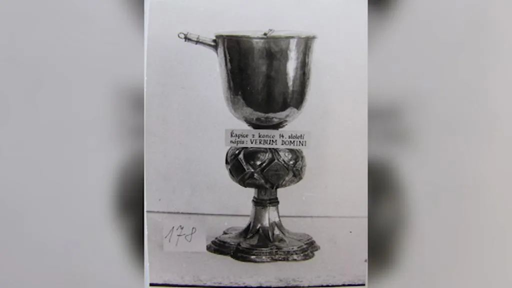 Kalich pro společné přijímání ze sbírky litoměřického muzea