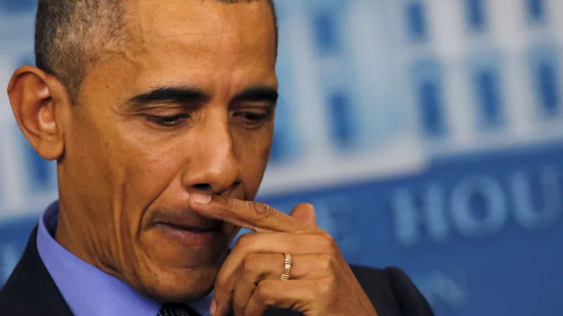 Barack Obama na předvánoční tiskovce