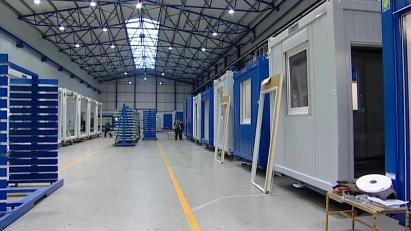 Obytné kontejnery pro olympiádu v Soči