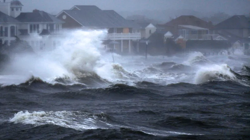 Hurikán Irene na Bayshore na Long Islandu