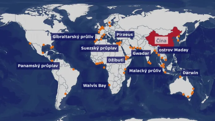 Čína a strategické světové přístavy