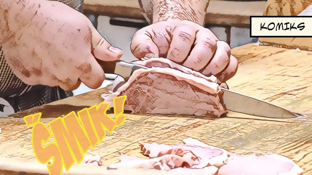 Hostinský pořádá i v pandemii zabijačkové hody. Lidé si k němu pro polévku chodí s vlastními hrnci