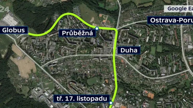 Návrh nové tramvajové linky