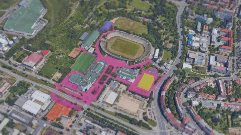 Plochy, které si Libor Procházka nárokuje