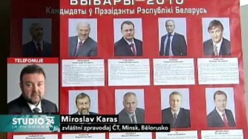 Studio ČT24: Bělorusko se připravuje na volby