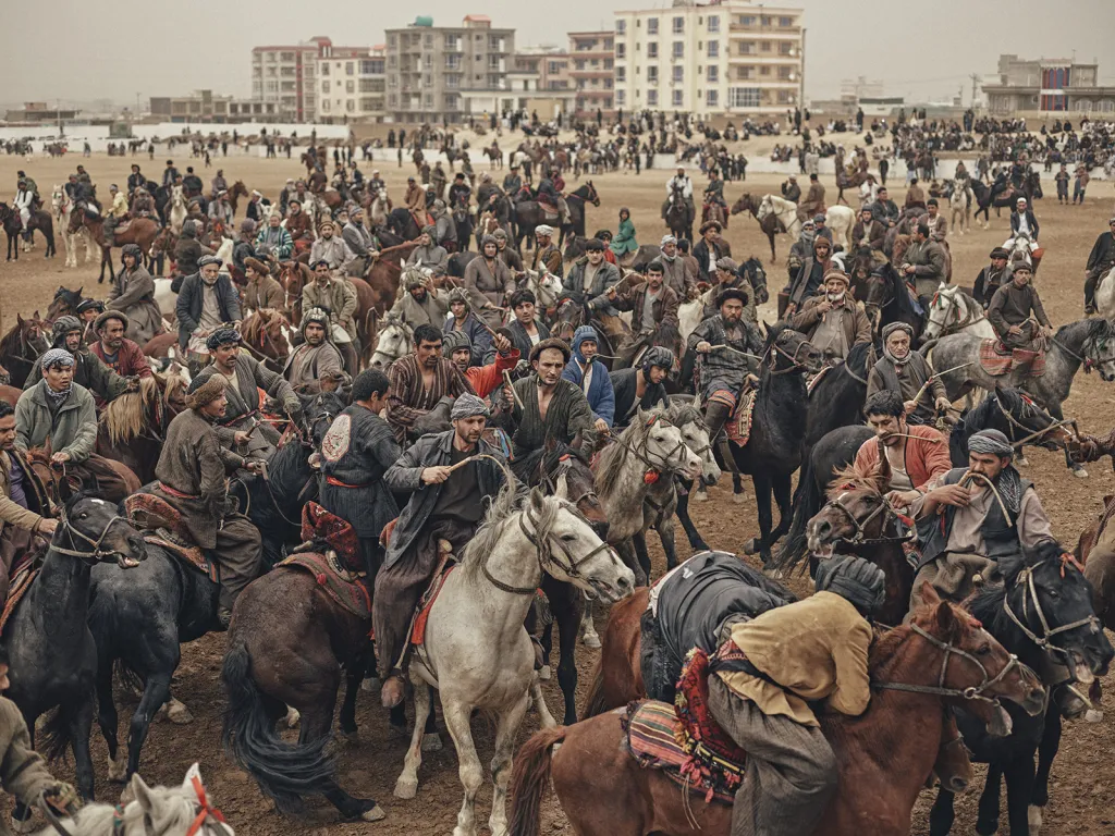 Vítěz v kategorii Sport: série s názvem Buzkashi od Balazse Gardiho. Zobrazuje afghánskou národní zábavu, při níž jezdci na koních soutěží o to, kdo se zmocní zvířecí mrtvoly.