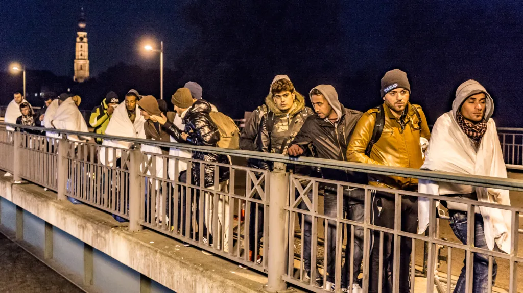 Uprchlíci na rakousko-německých hranicích