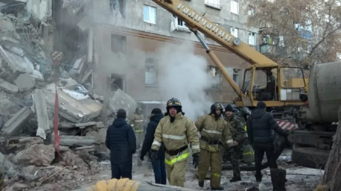 Exploze plynu zničila dům v Magnitogorsku