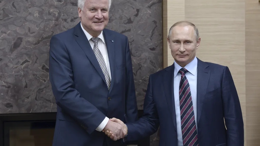 Horst Seehofer a Vladimir Putin