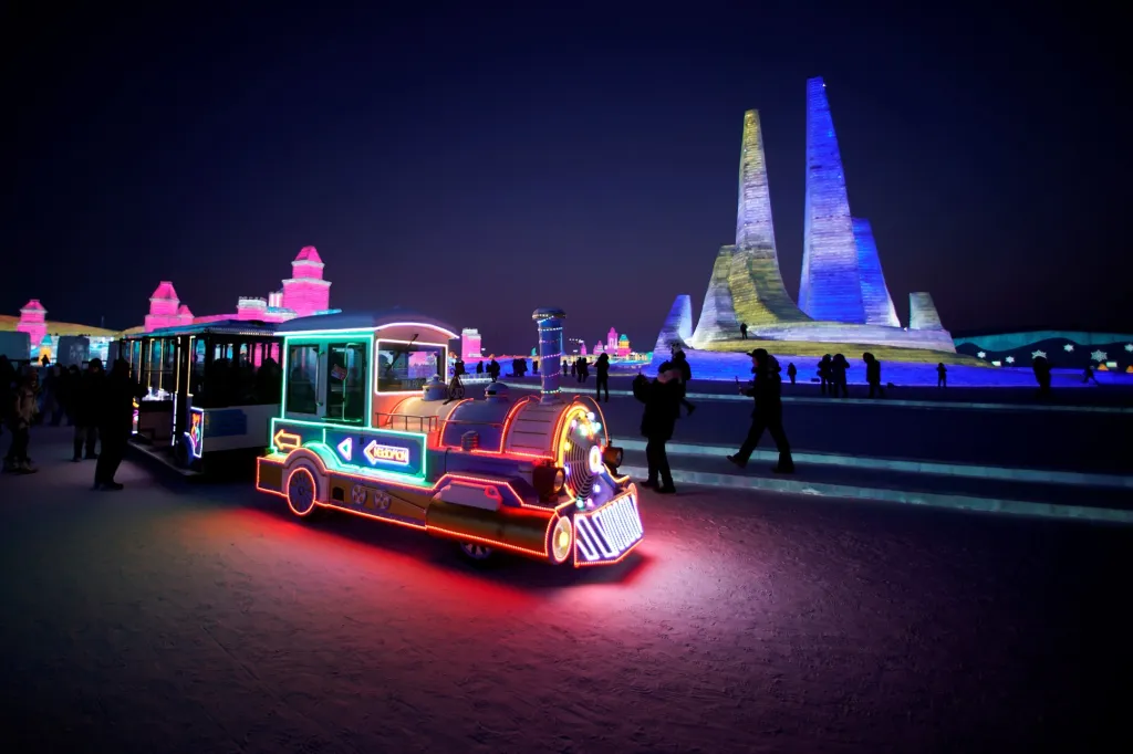 Festival ledu v čínském městě Charbin