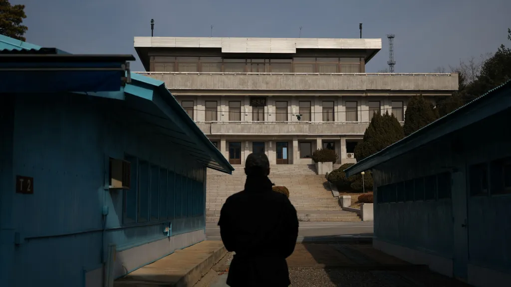 Ilustrační foto: demilitarizované pásmo na hranici mezi Severní a Jižní Koreou