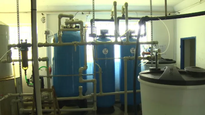 Vlastní úpravna vody v mlékárně v Jaroměřicích nad Rokytnou