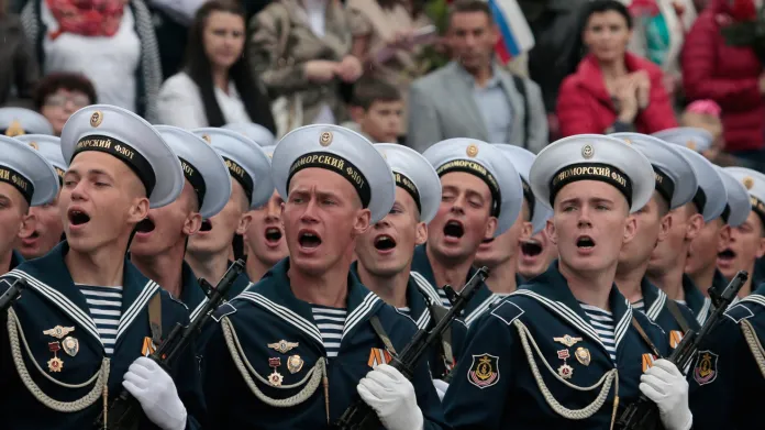 Vojenská přehlídka v Sevastopolu