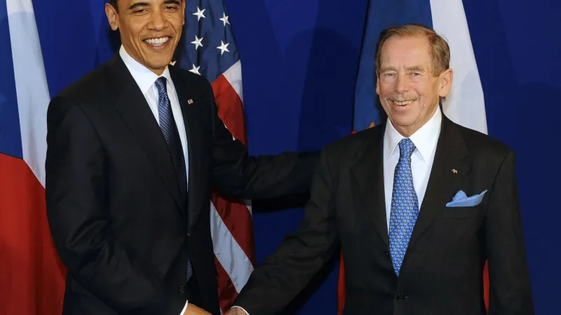 Václav Havel s Barackem Obamou