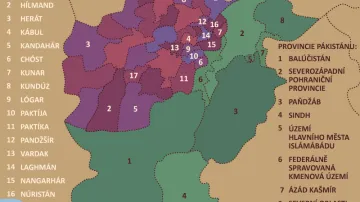 Provincie Afghánistánu a Pákistánu