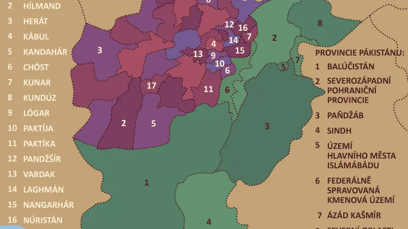 Provincie Afghánistánu a Pákistánu