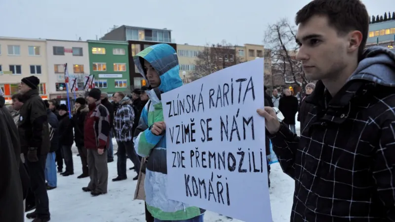 Demonstrace ve Zlíně