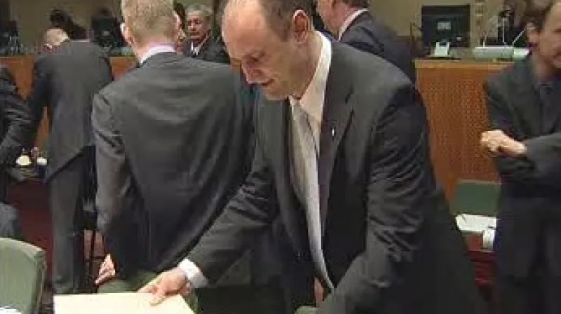 Ministr vnitra Ivan Langer na jednání v Bruselu.